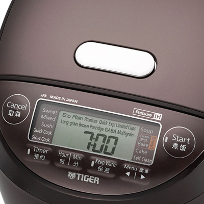 Nồi Cơm Điện Tử Cao Tần Áp Suất Tiger 5 Trong 1 JPK-W18W [1.8L] - Hàng Chính Hãng