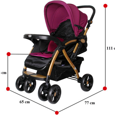 Xe Đẩy Trẻ Em 2 Chiều Baobaohao C8-112 - Tím