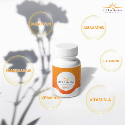 Viên Uống Chống Nắng Nội Sinh Và Trắng Da Bella The Sun Nhật Bản - Hộp 30 Viên