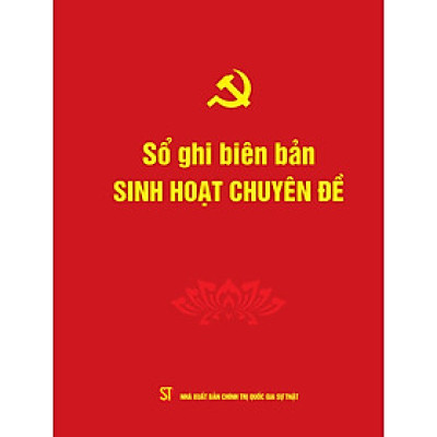 Sổ ghi biên bản sinh hoạt chuyên đề 