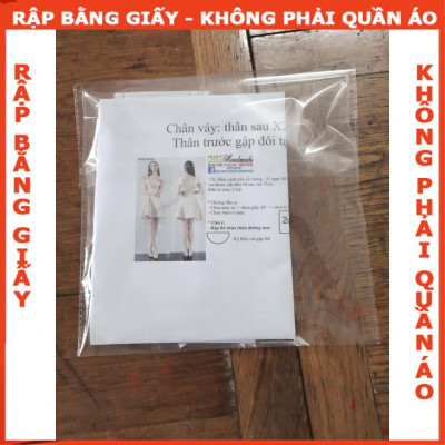 Rập giấy A0 đầm nữ mã 827 (BẢN VẼ)