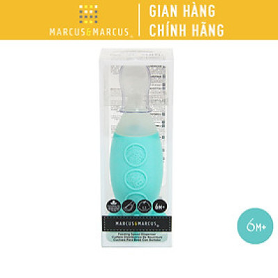 Bình bóp ăn dặm silicon có thìa Marcus & Marcus cho bé từ 6 tháng
