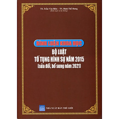 Bình luận khoa học bộ luật tố tụng hình sự 2015