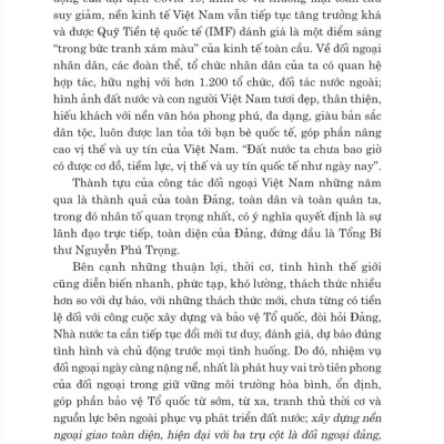 Xây dựng và phát triển nền đối ngoại, ngoại giao Việt Nam toàn diện, hiện đại, mang đậm bản sắc " cây tre Việt Nam" bản in 2024