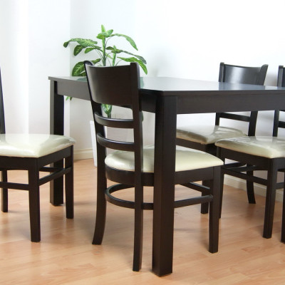 Bộ Bàn Ăn CABIN 4 Ghế (Đen)