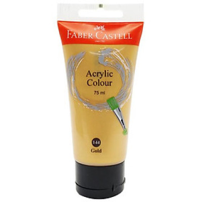 Tuýp màu vẽ ACRYLIC 75ML GOLD (Vàng) Faber 187510