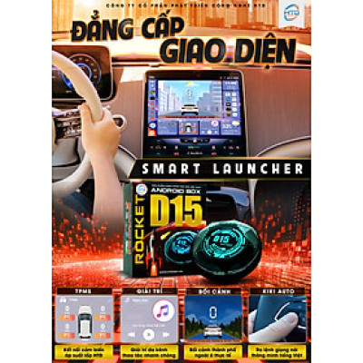 Siêu phẩm  D15 Rocket chuyển đổi màn hình Android ô tô - Cấu hình khủng RAM 8GB/ RAM 265GB/ QCM-6125