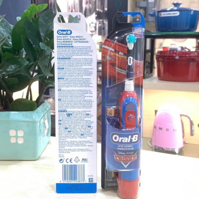 Bàn chải chạy pin Braun Oral-B Kids Disney CARS cho bé từ 3 tuổi hàng chính Hãng