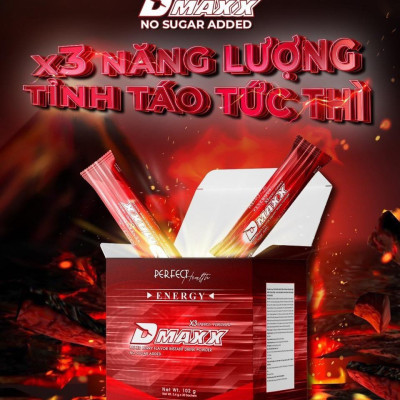 DMAXX thức uống bổ sung vitamin năng lượng không đường DAMODE 16 gói dùng thử màu đỏ