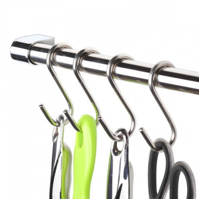 COMBO 10 MÓC INOX HÌNH CHỮ S NHỎ