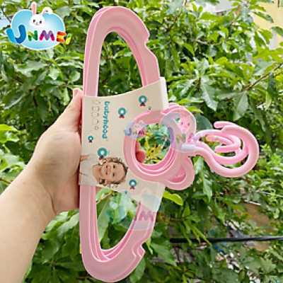 [Bộ 5 Cái] Móc Phơi Đồ Em Bé - Móc Phơi Quần Áo Trê Em - Xoay 360 độ- Nhựa Cao Cấp màu Hồng - Xanh