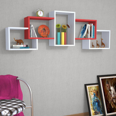 Kệ trang trí phòng khách gỗ công nghiệp SMLIFE Welker