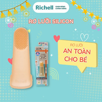 Rơ lưỡi silicone Richell Nhật Bản vệ sinh cho bé từ 3 tháng tuổi | Baby
