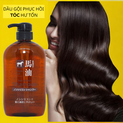 Dầu Gội Đầu Chiết Xuất Từ Dầu Ngựa Deve Cosme Station Horse Oil Shampoo (600 mL)