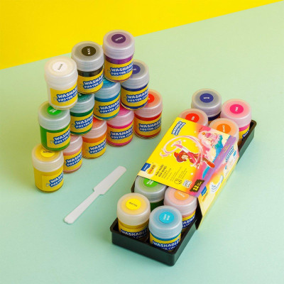 Hộp 12 Màu Nước Rửa Được - Nhân Vật Futy Akooland Thế Giới Học Cụ Thần Kỳ - Colokit SWP-C004/AK