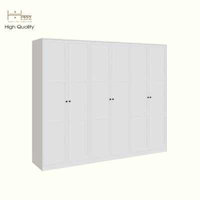 HAPPY FURNITURE , MATTA - Tủ quần áo 6 cửa mở , TCM_212 , 240cm x 54cm x 200cm DxRxC