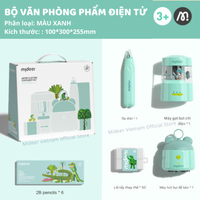Gọt bút Chì tự động, tẩy tự động,  đồ dùng học tập cho bé cao cấp Mideer Artist Electric Stationery