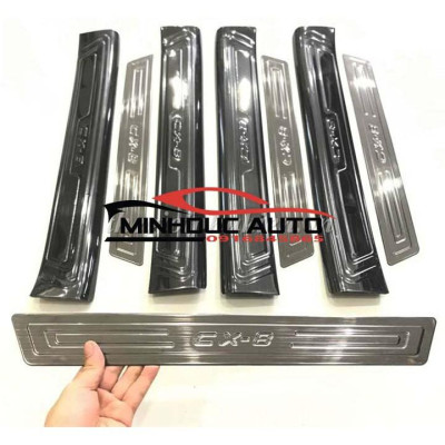 Ốp bậc cửa trong ngoài titan Mazda CX8