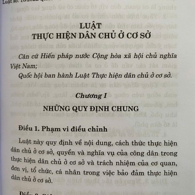 Luật thực hiện dân chủ ở cơ sở