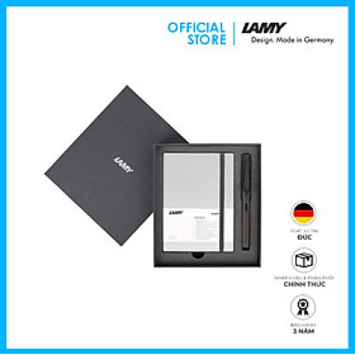 Gift Set Lamy Notebook A6 Softcover Grey + Lamy Safari Matt Black - GSA6-Sa0014