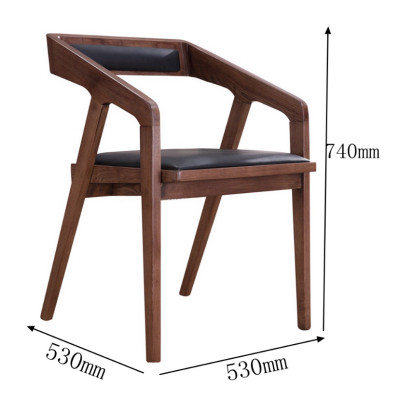 Ghế ăn gỗ Juno Sofa chân chữ V hiện đại kích thước 57 x 49 x 72cm