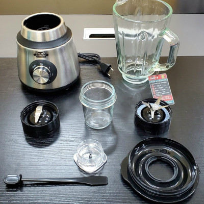 Máy xay sinh tố đa năng 2 cối LADOMAX HA-9168-2, công suất 650W mạnh mẽ, moto đồng-Hàng chính hãng