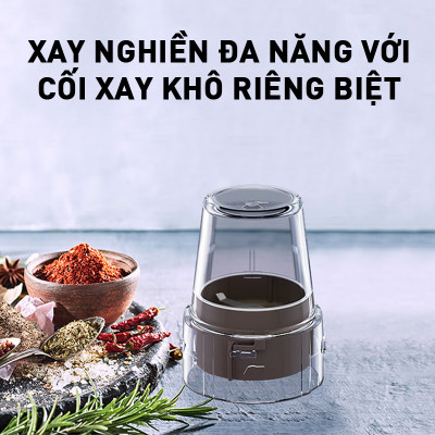 Máy xay sinh tố Panasonic MX-EX1031WRA (3 cối) - Công suất 450W - 1L - Cối nhựa kháng vỡ - Lưỡi dao thép không gỉ - Hàng chính hãng 