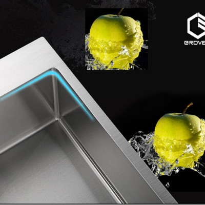 CHẬU RỬA BÁT, CHÉN INOX 2 HỐ LỆCH GRBC7843L