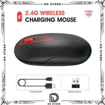 Chuột không dây KBM 112-T15 wireless 2.4G tự sạc pin siêu mỏng không gây tiếng ồn chuyên dùng cho Máy tính, pc, Laptop, Tivi - Hàng chính hãng