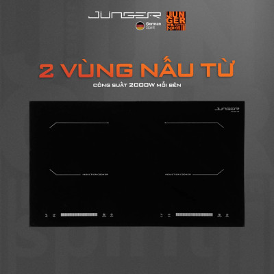 Bếp từ đôi JUNGER CEJ-200-II 4000W Inverter Hàng Chính Hãng Bảo Hành 36 Tháng