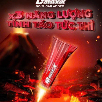 DMAXX thức uống bổ sung vitamin năng lượng không đường DAMODE 71 gói màu đỏ mỗi gói 2,2gr