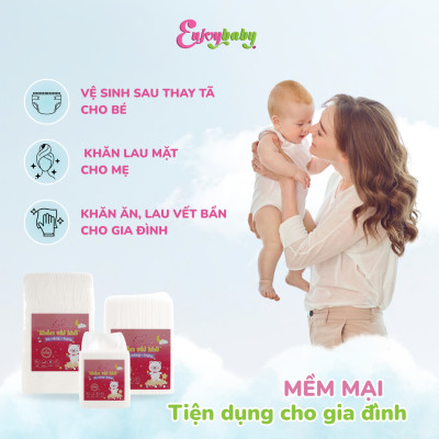Khăn vải khô đa năng ENJOY cực mềm tiện lợi cho mẹ và bé 1KG cao cấp