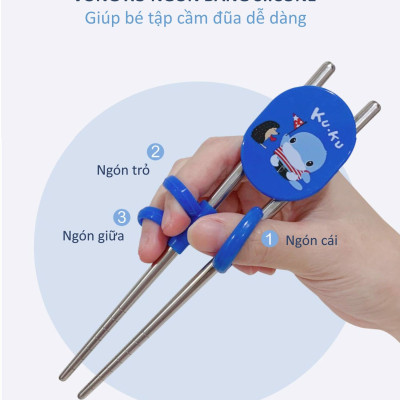 ĐŨA XỎ NGÓN CHO BÉ TẬP ĂN DẶM KUKU KU3039 - 2 YEARS UP