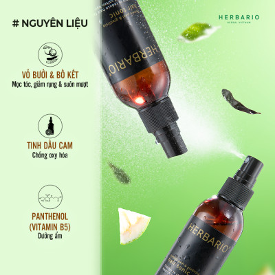 Combo nước dưỡng tóc vỏ bưởi & Bồ kết 100ml + Serum tinh chất mọc tóc vỏ bưởi & Bồ kết 30ml kích thích mọc tóc nhanh, giảm rụng tóc Giúp mọc tóc dày và đen