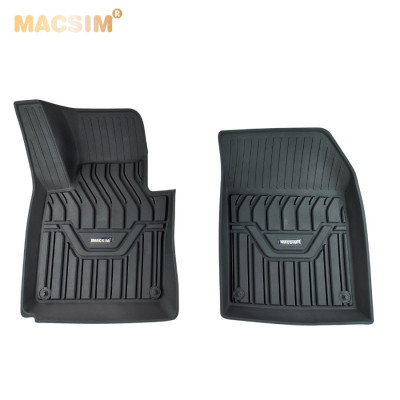 Thảm lót sàn xe ô tô Volvo XC60 2018+ Nhãn hiệu Macsim chất liệu nhựa TPE cao cấp màu đen