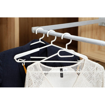 Set 10 cái Móc áo đầm vuông Hara 180 Bằng Nhựa Cao Cấp Inochi Nhật Bản (407 x 80 x 220 mm) - Giao Màu Ngẫu Nhiên