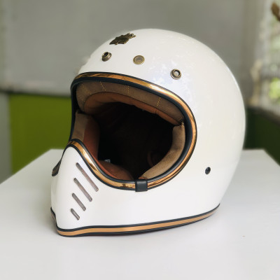 Nón bảo hiểm fullface ROYAL H1 trắng bóng