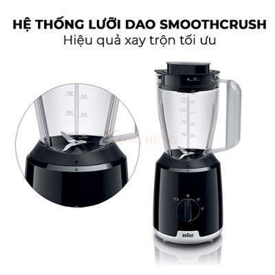 Máy xay sinh tố Braun JB1000BK - Hàng chính hãng