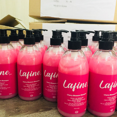 Combo dầu gội dầu xả Lafine 500ml ( hương Aqua và Cherry)