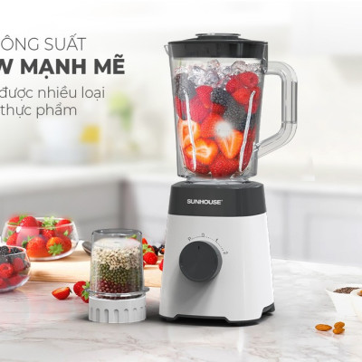 Máy xay sinh tố SUNHOUSE SHD5114 công suất 450W siêu khỏe xay được đá viên - Hàng chính hãng