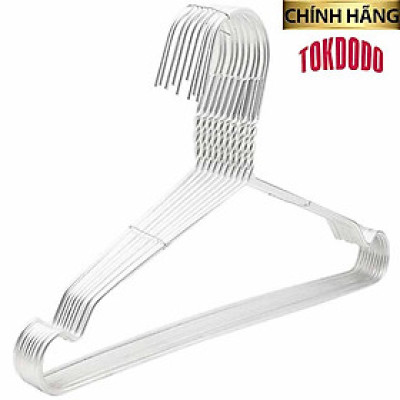 Móc treo quần áo cho bé chất liệu Nhôm cao cấp -Bộ 10 móc thương hiệu TOKDODO
