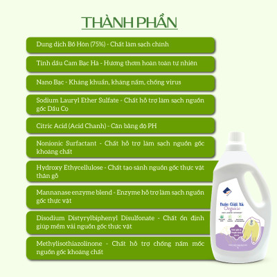 Nước Giặt Xả Hữu Cơ Em Bé ECOCARE 100ml-1L Chính Hãng, PH Trung Tính,Thơm Dịu Nhẹ Không Gây Kích Ứng