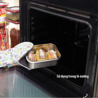 Bộ 5 hộp inox iMAT dùng vi sóng