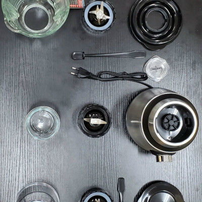 Máy xay sinh tố đa năng 3 cối LADOMAX HA-9168-3, 650W, moto đồng, công nghệ Nhật - Hàng chính hãng