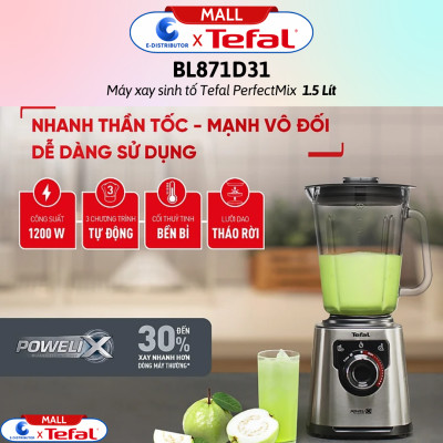 Máy xay sinh tố Tefal PerfectMix BL871D31 - Hàng chính hãng - Bảo Hành 12 Tháng