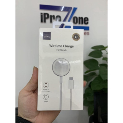 Cáp sạc cho Đông hồ iWatch Series 7 , 6 , SE , 5 , 4 , 3 , 2 – Series 1 Bản thép . hàng hiệu Wiwu M9 Wireless Charge - Hàng chính hãng