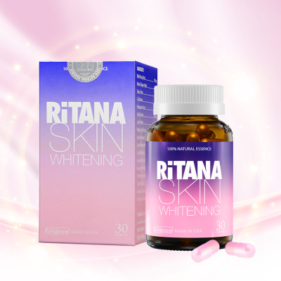 Viên uống RITANA trắng da mờ sạm nám với L-Glutathion, Sakura, Pomegranate, P.Leucotomos, collagen (30 viên)
