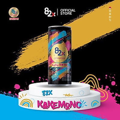 82X Nước uống giải khát đẹp da Kakemono 245ml/lon ( Thùng 24 lon ).