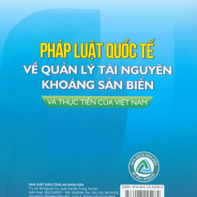 Pháp Luật Quốc Tế Về Quản Lý Tài Nguyên Khoáng Sản Biển Và Thực Tiễn Của Việt Nam