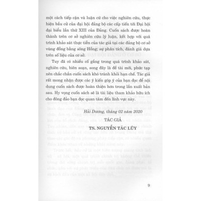 Bầu Cử Trong Đảng - Một Số Vấn Đề Lý Luận Và Thực Tiến Từ Đại Hội Đảng Ở Cơ Sở